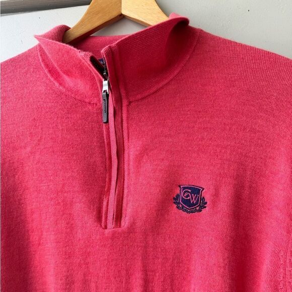 Fairway & Greene Men's Merino Long Sleeve 1/4
Zip Golf Wind Sweater Size L - Picture 3 of 11